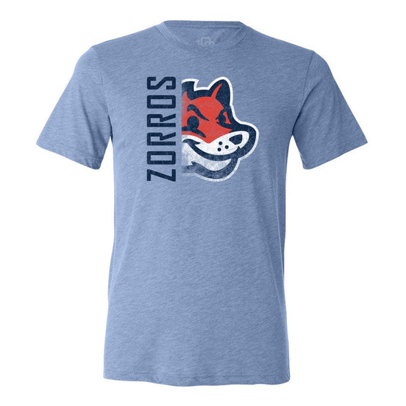 Somerset Patriots Men's Copa Split Screen Blue Zorros Tee