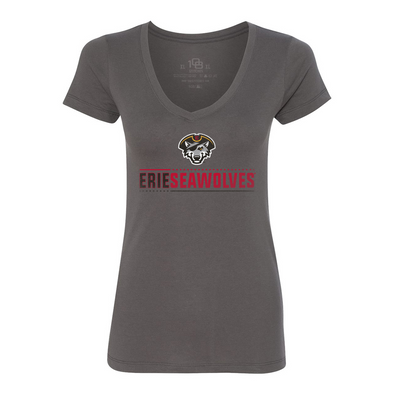 Erie SeaWolves 108 Women's Focus V-Neck Tee