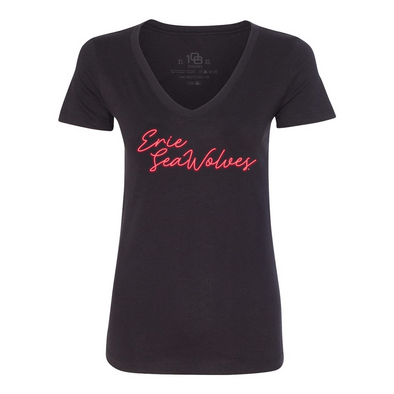Erie SeaWolves 108 Women's Neon Script Tee