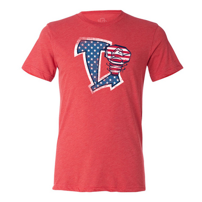 Lansing Lugnuts Patriotic T-shirt