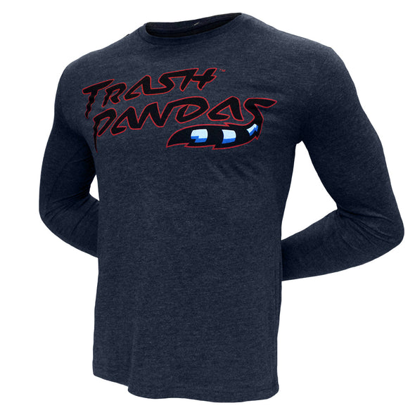 Navy Trash Pandas Long Sleeve T-shirt