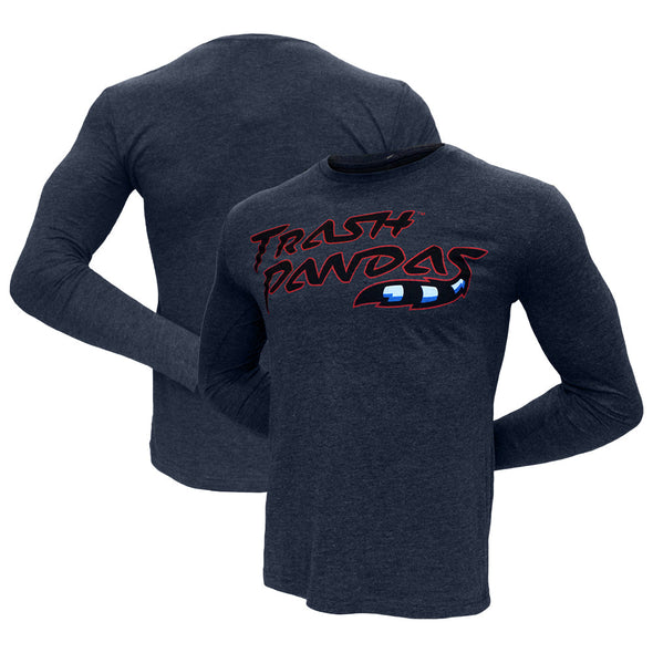Navy Trash Pandas Long Sleeve T-shirt