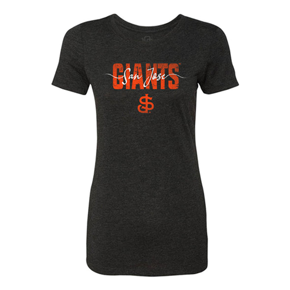 San Jose Giants 108 Stitches Women's Script Tee