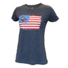 Ladies Navy Flag T-shirt