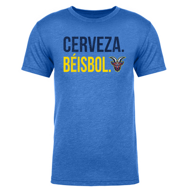 South Bend Cubs Cabritos Maldichos Cerveza Beisbol Tee