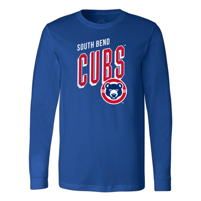 108 Stitches South Bend Cubs Men's Tri-Blend LS Tarc T-Shirt