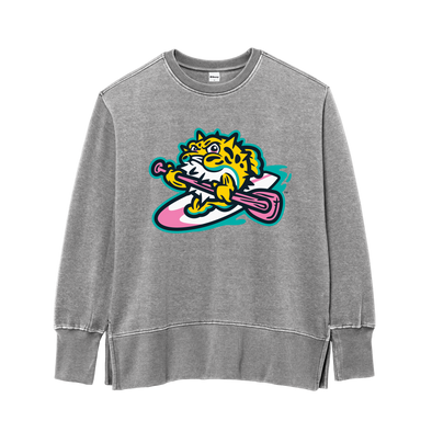 Jersey Shore BlueClaws TNC Locals Ladies Gray Crewneck