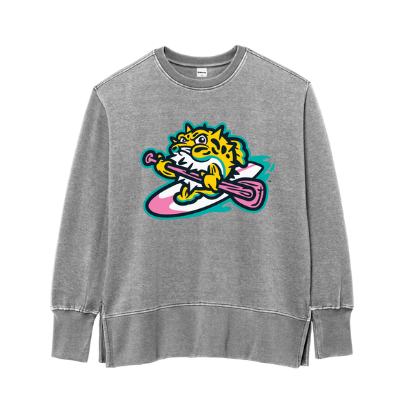 Jersey Shore BlueClaws TNC Locals Ladies Gray Crewneck