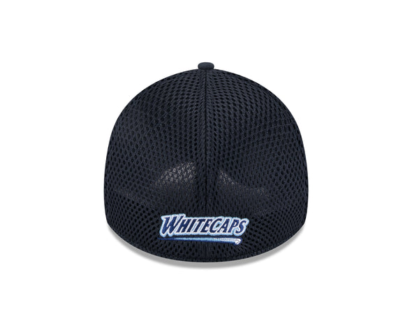 West Michigan Whitecaps New Era Linear Navy Stretch-Fit 39THIRTY Cap