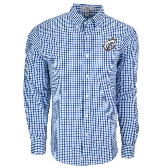 Columbus Clippers Vantage Gingham Check Shirt