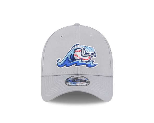 West Michigan Whitecaps New Era Mid Perf Grey Stretch-Fit 39THIRTY Cap