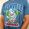 Nashville Sounds '47 Brand Cadet Blue Barrel Franklin Tee