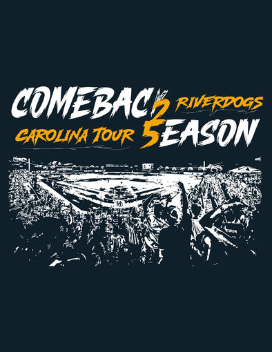 RiverDogs ComeBack Carolina Tour5eason Tee