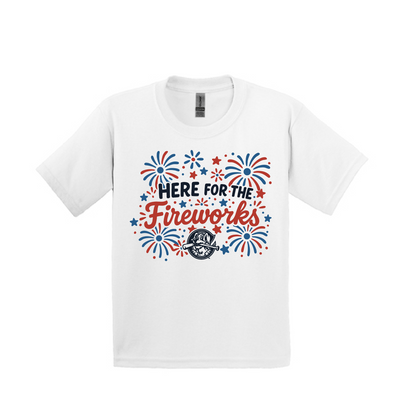 Charleston RiverDogs Youth Here for the Fireworks Tee