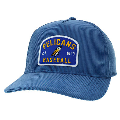 Myrtle Beach Pelicans Legacy Headwear Ocean Corduroy Roadie Adjustable Cap