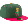 New Era 59Fifty Fitted Cap  - Clinton LumberKings Copa Clinton Elotes GREEN