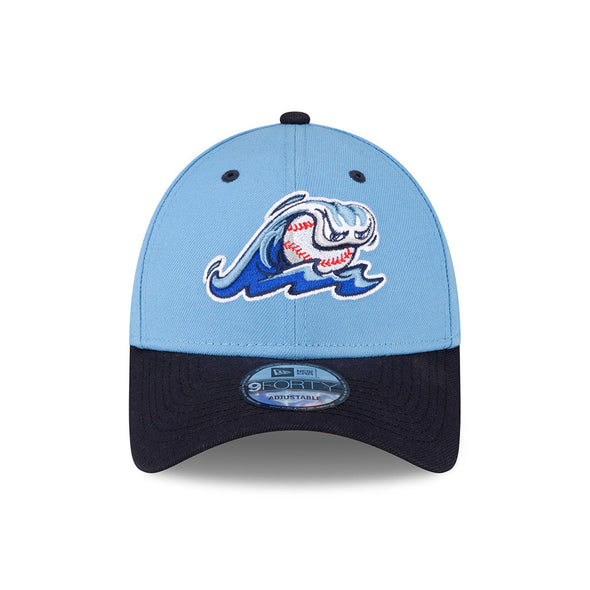 West Michigan Whitecaps New Era Jr. Sky/Navy Adjustable 9FORTY Cap