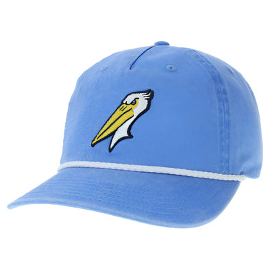 Myrtle Beach Pelicans Legacy Headwear Pacific Blue Alternate Skully Adjustable Cap