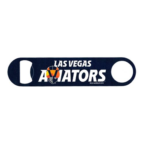 Las Vegas Aviators Wincraft Wordmark Navy/Gold 7" Steel Bottle Opener