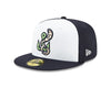 Gwinnett Stripers New Era NEW Alternate Worm 5950 Cap- White/Navy