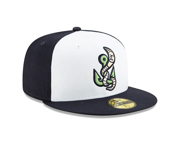 Gwinnett Stripers New Era NEW Alternate Worm 5950 Cap- White/Navy