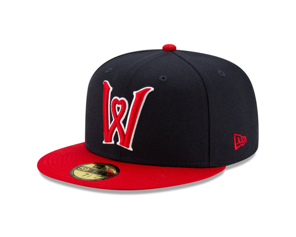 Worcester Red Sox New Era Navy/Red Kids Heart W On-Field 59FIFTY Hat