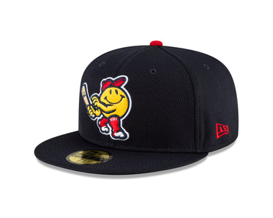 Worcester Red Sox Navy Smiley Diamond Era Batting Practice 59FIFTY Hat