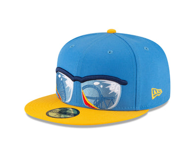 Jersey Shore BlueClaws New Era On-Field Fitted 2024 Road Cap Sunglasses