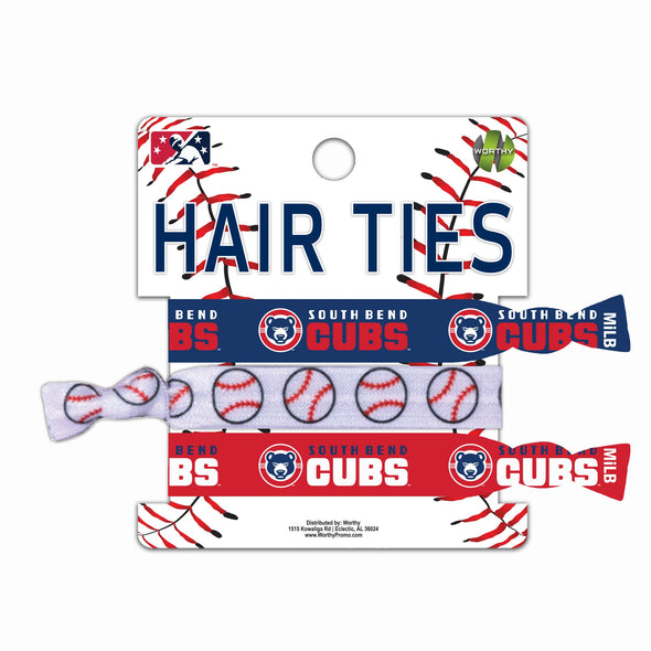 South Bend Cubs Hair Ties 3 Pack