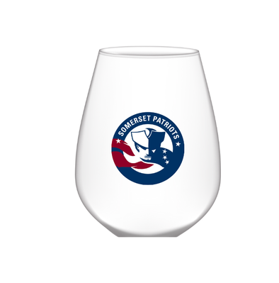 Somerset Patriots Stemless Wine Glass