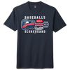 Nashville Sounds Navy Guitar Scoreboard Tee