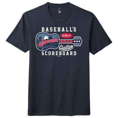 Nashville Sounds Navy Guitar Scoreboard Tee