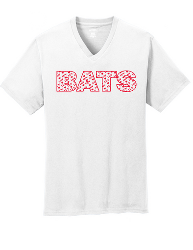 Bats Heart Ladies V-Neck