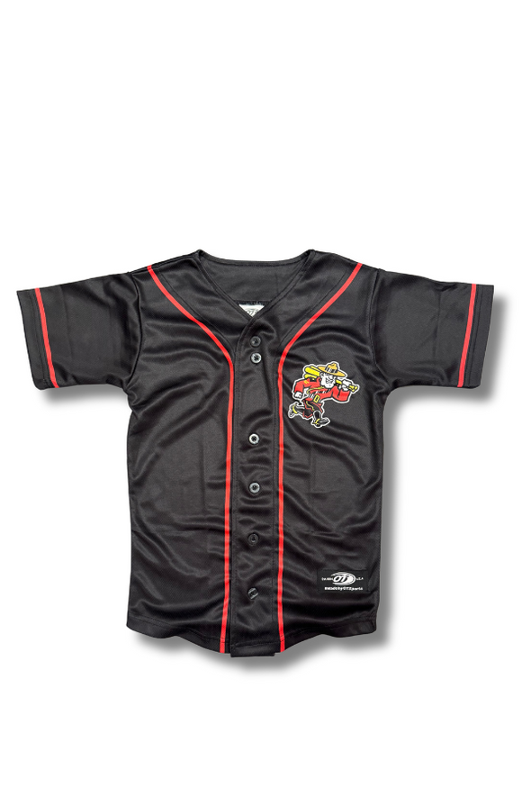 Canadians Black Sublimated Kids Jersey