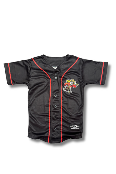 Canadians Black Sublimated Kids Jersey