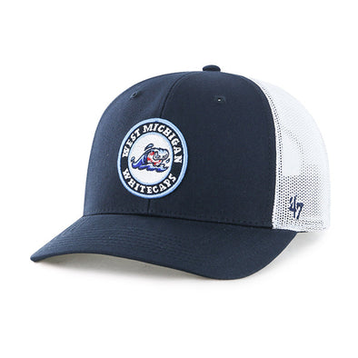 West Michigan Whitecaps '47 Youth Pop Up Trucker Cap