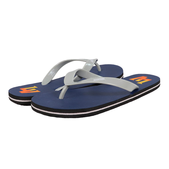 Las Vegas Aviators FOCO LV Navy/Gray Flip Flops