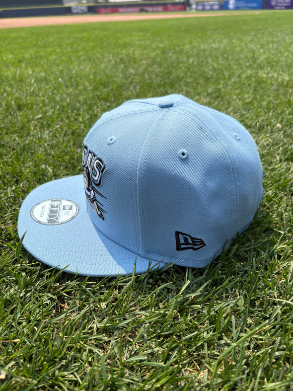 Buffalo Bisons Retro Slide Lt Blue Patch 950 Snapback Cap
