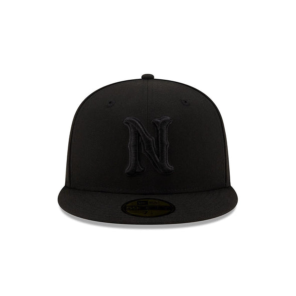 Nashville Sounds New Era 59FIFTY Blackout N Logo Fitted Hat