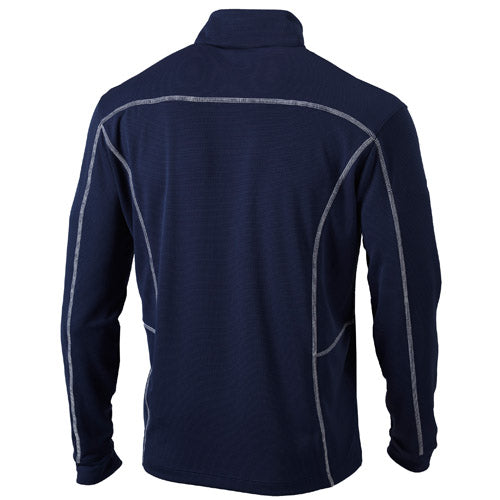 MYRTLE BEACH PELICANS COLUMBIA SPORTSWEAR NAVY PRIMARY SHOTGUN QUARTER ZIP