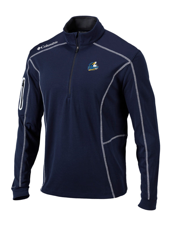 Myrtle Beach Pelicans Columbia Sportswear Navy Primary Shotgun Quarter Zip