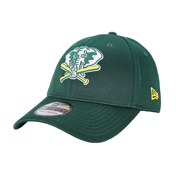 Athletics New Era 2020 Clubhouse Green 39THIRTY Stretch Fit Hat