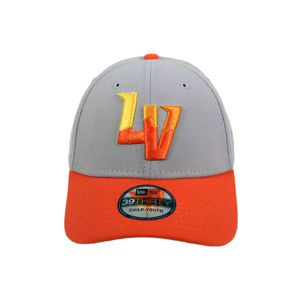 Kids' New Era Alternate LV Gray/Orange 39THIRTY Stretch Fit Hat