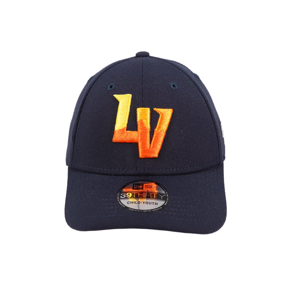 Kids' Las Vegas Aviators New Era Home LV Navy 39THIRTY Stretch Fit Hat
