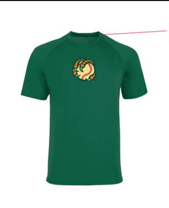 BOISE HAWKS PLAYER WORKOUT TEE, GREEN
