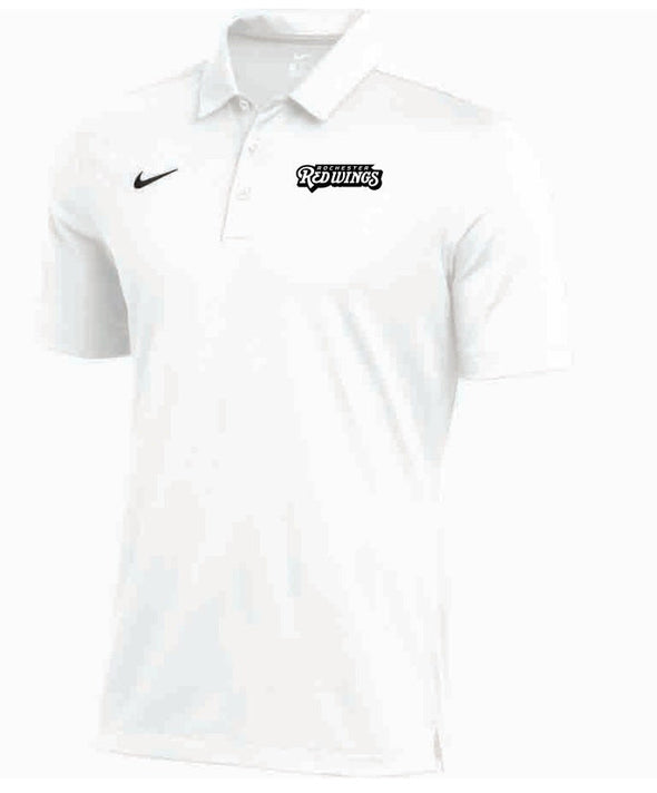 Rochester Red Wings Nike White Wordmark Polo