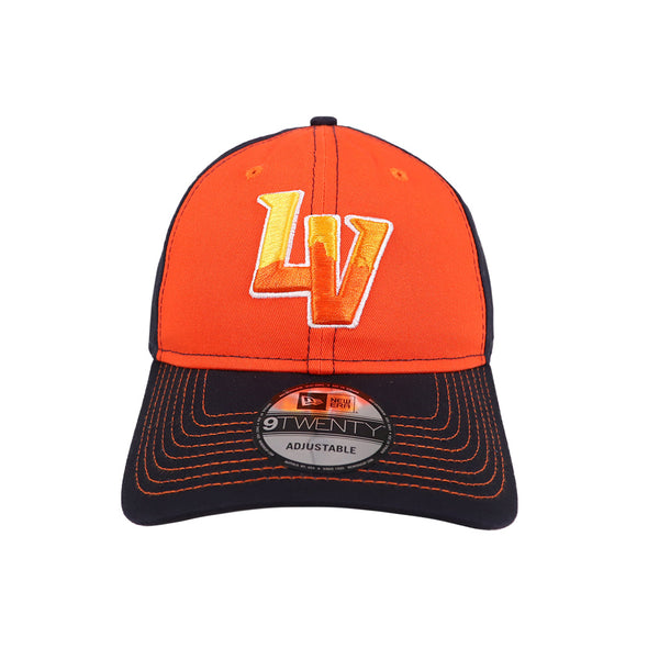 Las Vegas Aviators New Era LV Clutch Navy/Orange 9TWENTY Strapback Hat