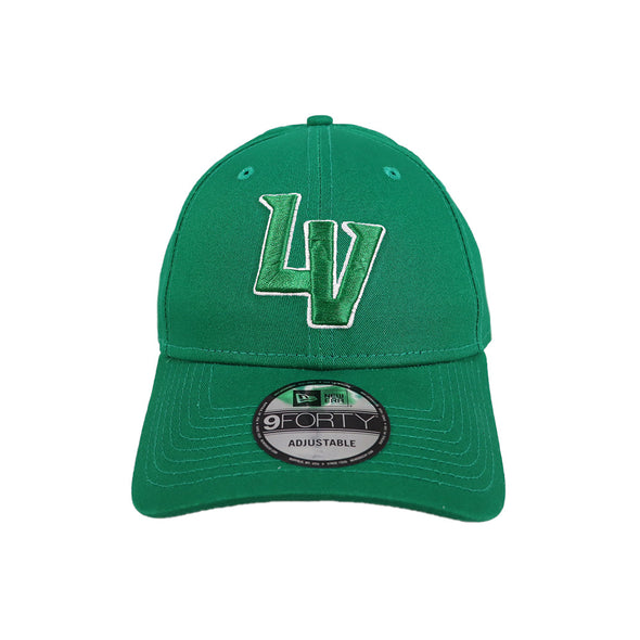 Las Vegas Aviators New Era LV Clutch Kelly Green/White 9FORTY Snapback Hat