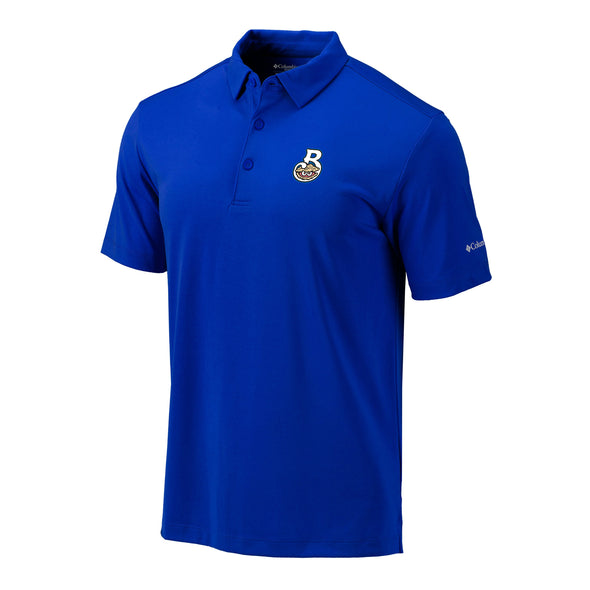 Columbia Omni-Wick Drive Polo in Royal with Shuckers Home Logo