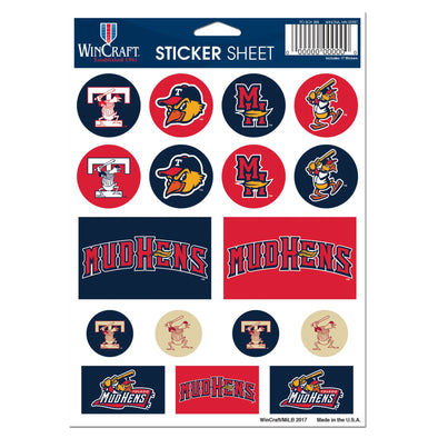 Toledo Mud Hens Sticker Sheet